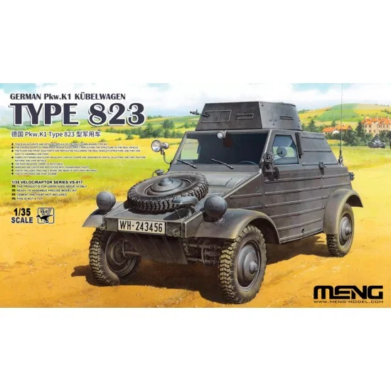 Meng VS017 1/35 German Pkw. K1 Kubelwagen Type 823 - Military Vehicles & Tanks