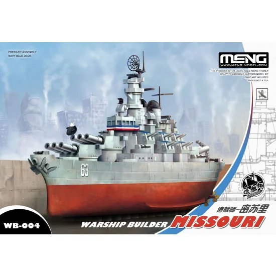 Meng WB004 Warship Builder - USS Missouri (BB-63) Egg Ship