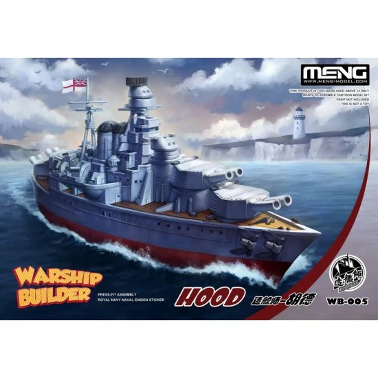 Meng WB005 Warship Builder - HMS Hood Battlecruiser Egg Ship