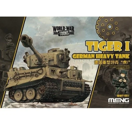 Meng WWT001 World War Toons - German Heavy Tank Tiger I (11 x 9 x 7cm) [Q Version]