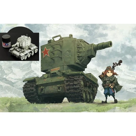 Meng WWT004 World War Toons - Soviet Heavy Tank KV-2 [Q Version]