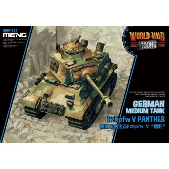 Meng WWT007 World War Toons - German Medium Tank PzKpfw V Panther [Q Version]