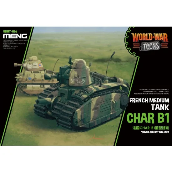 Meng WWT016 World War Toons - French Medium Tank Char B1