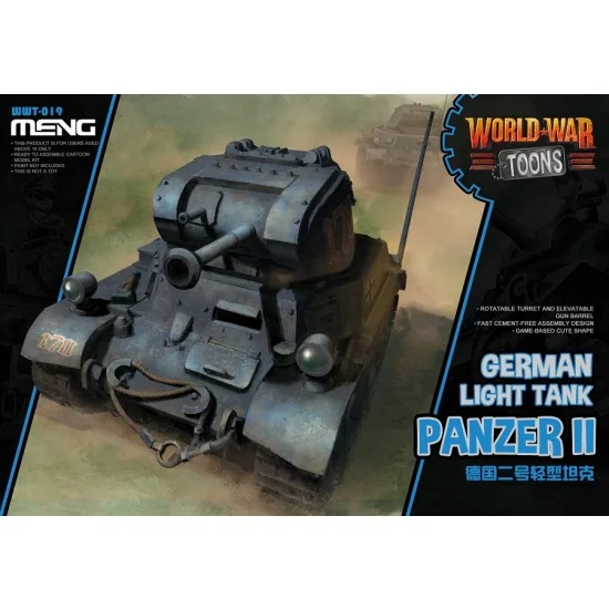 Meng WWT019 World War Toons - German Light Tank Panzer II [Q Version]