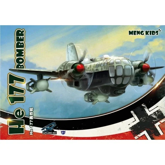 Meng mPLANE003 [Meng Kids] Heinkel He-177 Bomber (Egg-plane, snap-fit design)