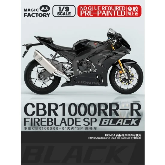 Magic Factory 1405 1/9 Honda CBR1000RR-R Fireblade SP Motorcycle (Pre-painted Black Ver)