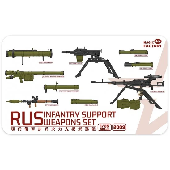 Magic Factory 2009 1/35 Rusian Infantry Support Weapons Set - Model Figures