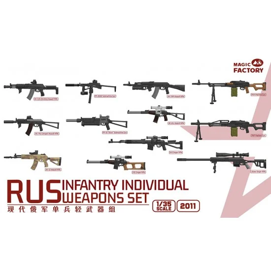 Magic Factory 2011 1/35 Rusian Infantry Individual Weapons Set - Model Figures
