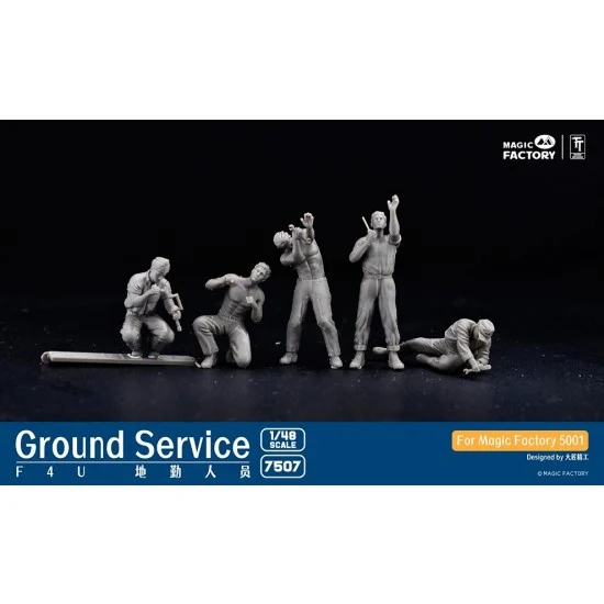Magic Factory 7507 1/48 F4U Corsair Ground Service Crew Set for Magic Factory MF-5001