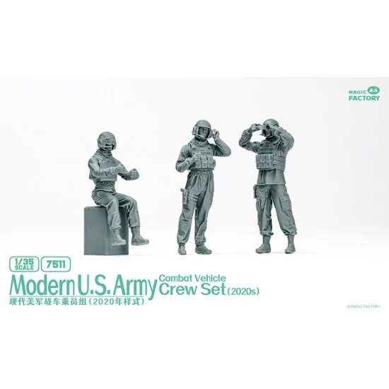 Magic Factory 7511 1/35 Modern US Army Crew 2020s (3 figures) - Model Figures