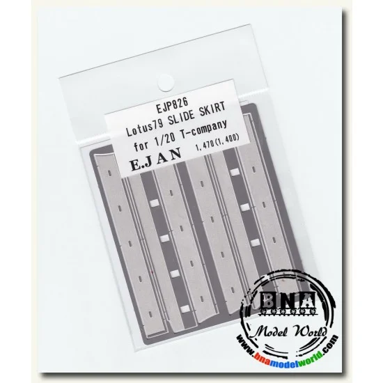 EJan EJP-826 1/20 Metal Side Skirt set for Lotus 79 (for Tamiya kit)
