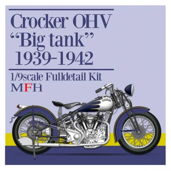 Model Factory Hiro K836 1/9 Crocker OHV "Big tank" 1939-1942 Motorcycle