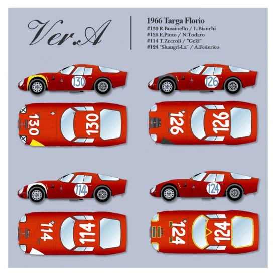 Model Factory Hiro K849 1/12 Alfa Romeo Giulia TZ2 Ver.A 1966 Targa Florio [Multi-Material kit]