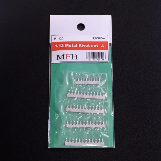 Model Factory Hiro P1120 1/12 Metal Rivet Set A - Model Cars