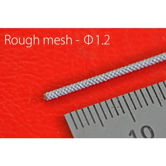Model Factory Hiro P1167 Metal Mesh Hose #Rough Mesh (diameter: 1.2mm, length: 89mm, 5pcs) - Hobby Tools & Supplies