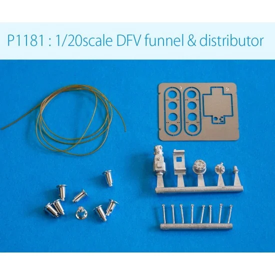Model Factory Hiro P1181 1/20 DFV Funnel & Distributor set - Model Cars