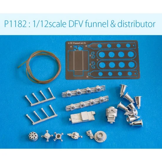 Model Factory Hiro P1182 1/12 DFV Funnel & Distributor set - Model Cars
