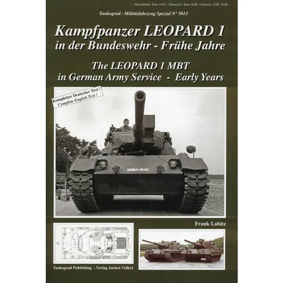 Tankograd Publishing MFZ-BW5013 German Military Vehicles Special Vol.13 Kampfpanzer Leopard 1 MBT - Early Years (English)