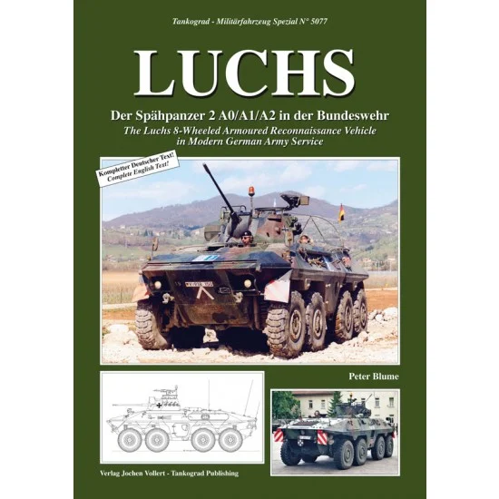 Tankograd Publishing MFZ-BW5077 German Military Vehicles Special Vol.77 LUCHS 8-Wheeled Armoured Reconnaissance Vehicle