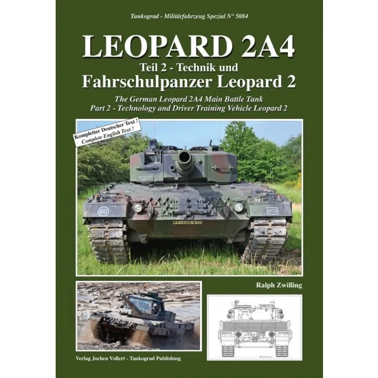 Tankograd Publishing MFZ-BW5084 German Military Vehicles Special Vol. 5084 Leopard 2A4 Part 2 (English, 72 pages)