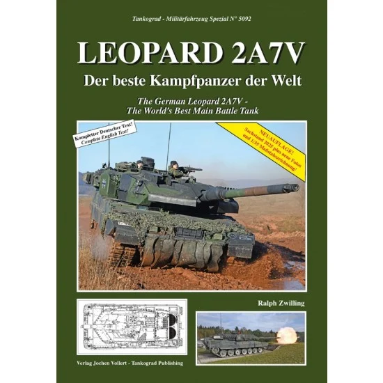 Tankograd Publishing MFZ-BW5092 German Military Vehicles Special Vol.92 The new Leopard 2A7V (English, 80 pages)