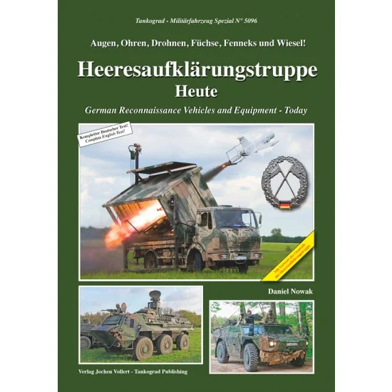 Tankograd Publishing MFZ-BW5096 Military Vehicles Vol.96 German Reconnaissance Vehicles and Equipment Today