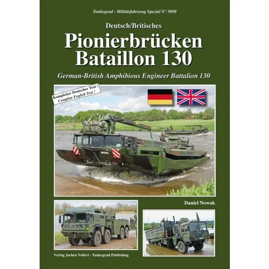 Tankograd Publishing MFZ-BW5098 German-British Amphibious Engineer Battalion 130 (English, 72 pages)