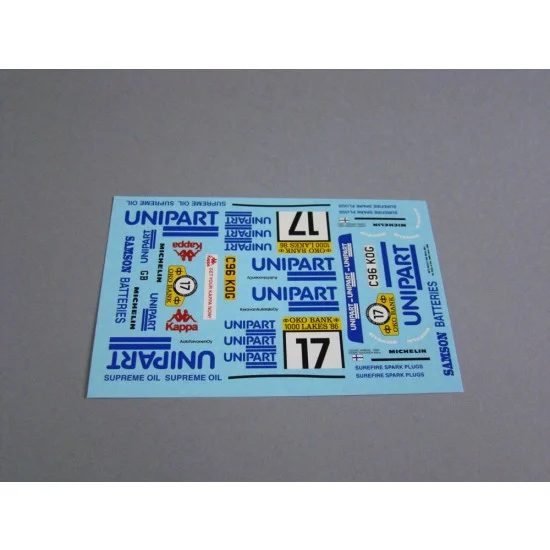 MF-Zone DC2477 1/24 MG Metro 6R4 - 36th Rally of the 1000 Lakes 1986 Decal for BELKITS