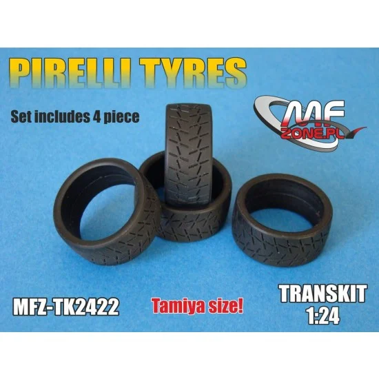 MF-Zone TK2422 1/24 18'' Pirelli Slick Tyres 4pcs