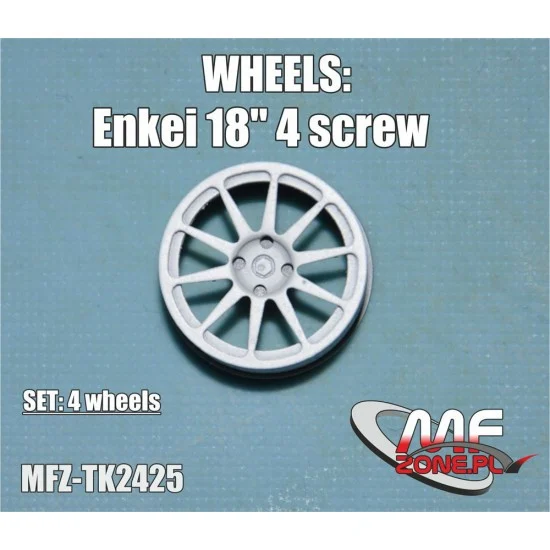 MF-Zone TK2425 1/24 18'' Enkei Wheels 10 Spoke 4 Screw