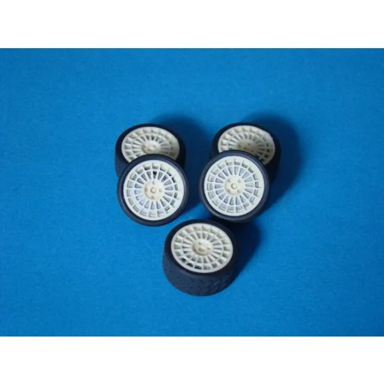 MF-Zone TK2428 1/24 18'' Lancia Wheels (5 Resin Wheels + 5 Tyres) for Hasegawa kits