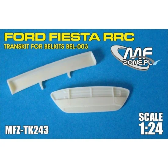 MF-Zone TK243 1/24 Ford Fiesta RRC Resin Front Grill and Rear Wing for Belkits BEL-003