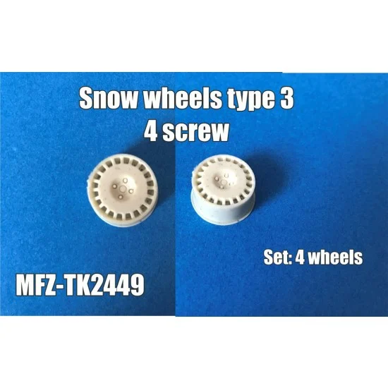 MF-Zone TK2449 1/24 16'' Snow Wheels Type 3, 4 Screw