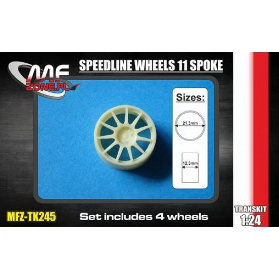 MF-Zone TK245 1/24 Speedline Wheels 11 Spoke 5 Screw