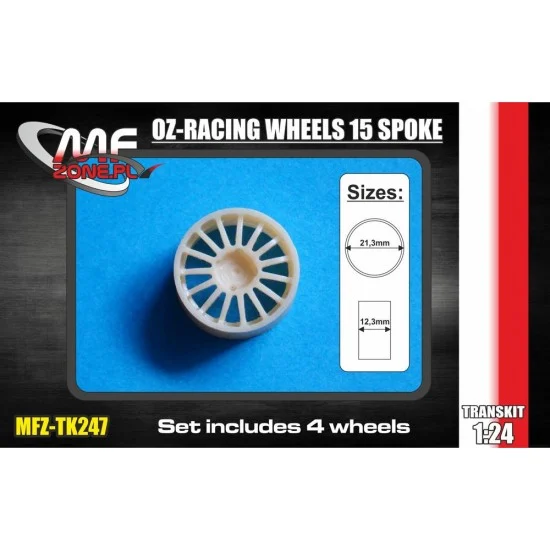 MF-Zone TK247 1/24 OZ-Racing Wheels 15 Spoke 4 Screw