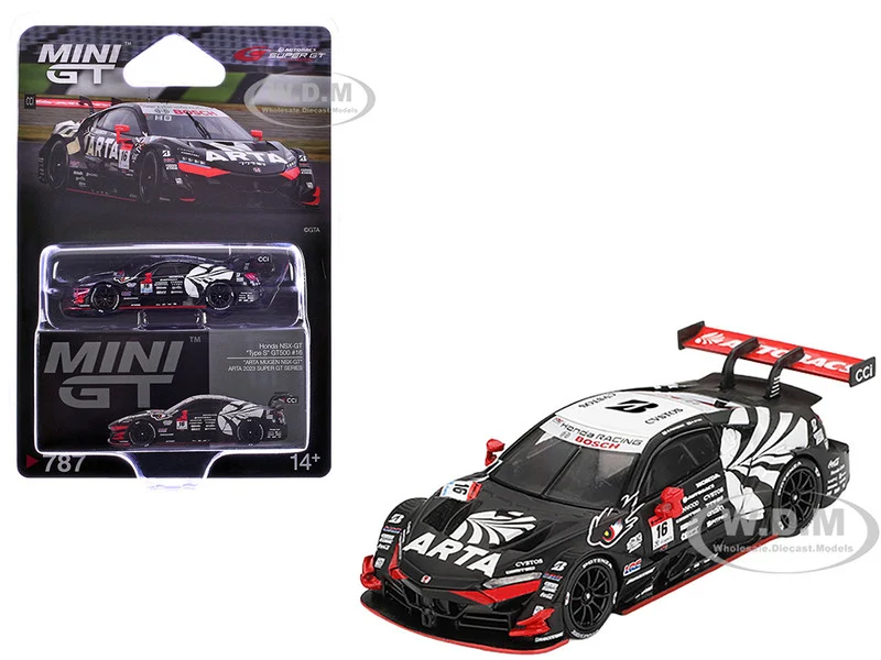 Honda NSX-GT "Type S" GT500 #16 Nirei Fukuzumi - Hiroki Otsu "ARTA" "Super GT Series" (2023) Limited Edition1/64 Diecast Model Car by Mini GT