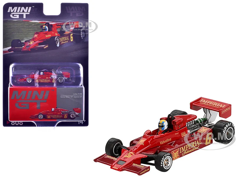 Lotus 78 #6 Gunnar Nilsson "John Player Team Lotus" Formula One F1 "Japanese GP" (1977) Limited Edition 1/64 Diecast Model Car by Mini GT - Formula 1 Models