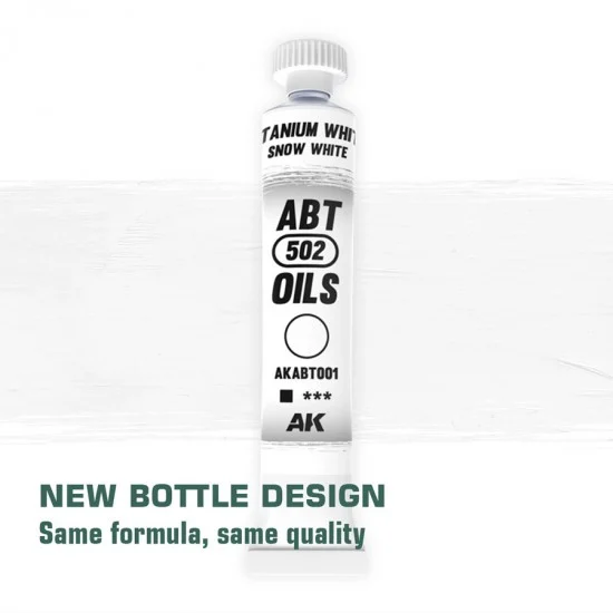 Abteilung 502 ABT001 Oil Paint - Snow White (20ml)