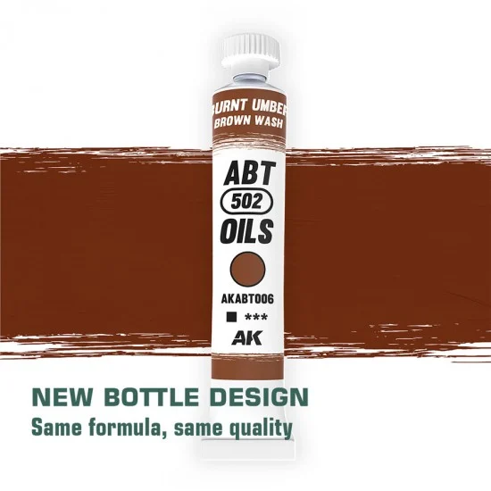 Abteilung 502 ABT006 Oil Paint - Burnt Umber (20ml)