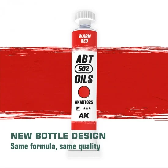 Abteilung 502 ABT025 Oil Paint - Warm Red Colour (20ml)