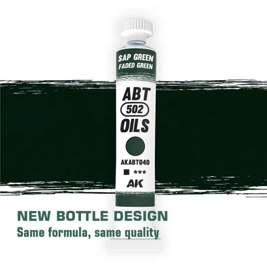 Abteilung 502 ABT040 Oil Paint - Faded Green (20ml)