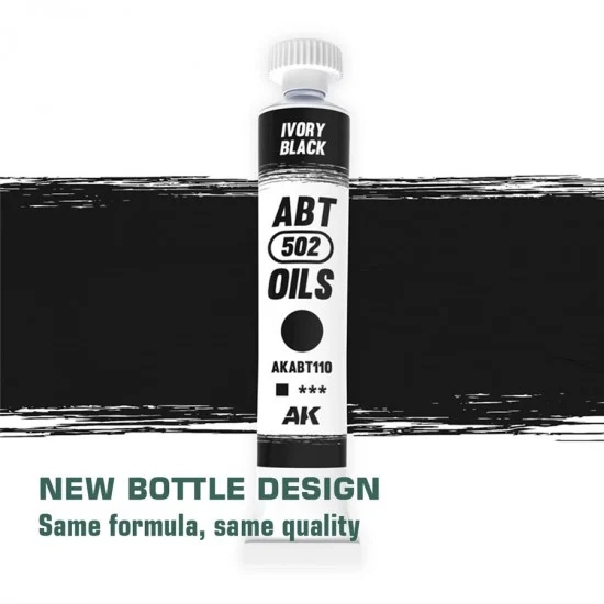 Abteilung 502 ABT110 Oil Paint - Black (20ml)