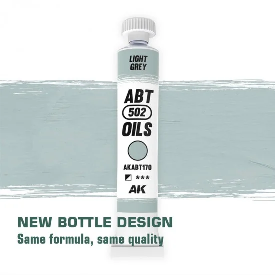 Abteilung 502 ABT170 Oil Paint - Light Grey (20ml)