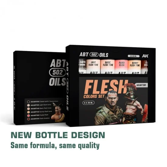 Abteilung 502 ABT301 Oil Paint Set - Flesh Colours (6x 20ml)