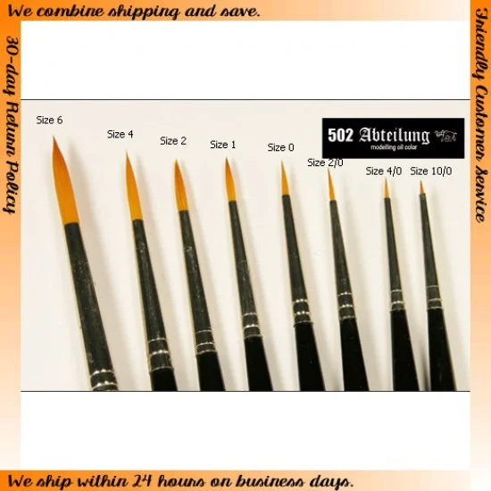 Abteilung 502 ABT830-4/0 Round Brush Size 4/0