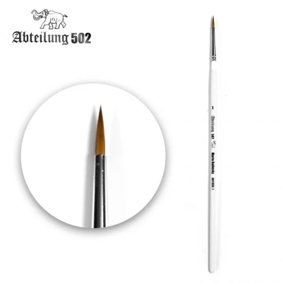 Abteilung 502 ABT850-1 Marta Kolinsky Round Brush Size 1