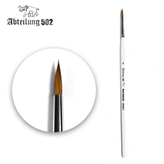 Abteilung 502 ABT850-2 Marta Kolinsky Round Brush Size 2