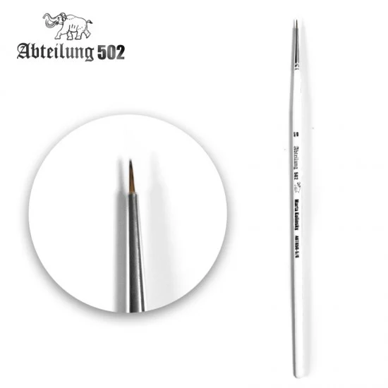 Abteilung 502 ABT850-5/0 Marta Kolinsky Round Brush Size 5/0