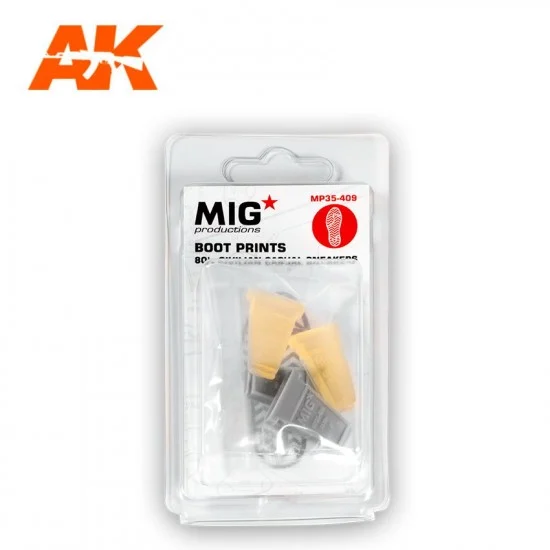 MIG Productions MP35409 Boot Prints - 1980s Civilian Casual Sneakers