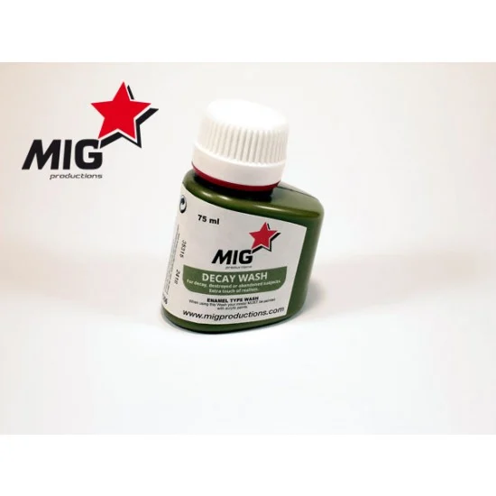MIG Productions P306 Decay Wash (Enamel Type Wash) 75ml - Hobby & Model Paints